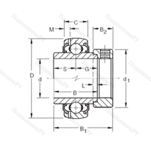 Подшипник шариковый радиальный G 1203KLLB