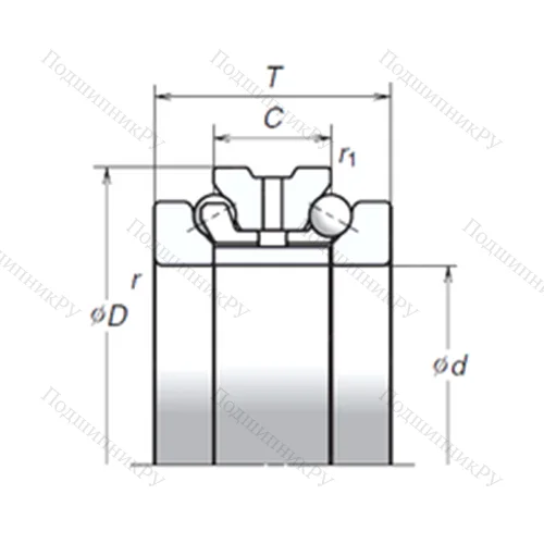 Подшипник шариковый упорно-радиальный 260TAC 29D+L