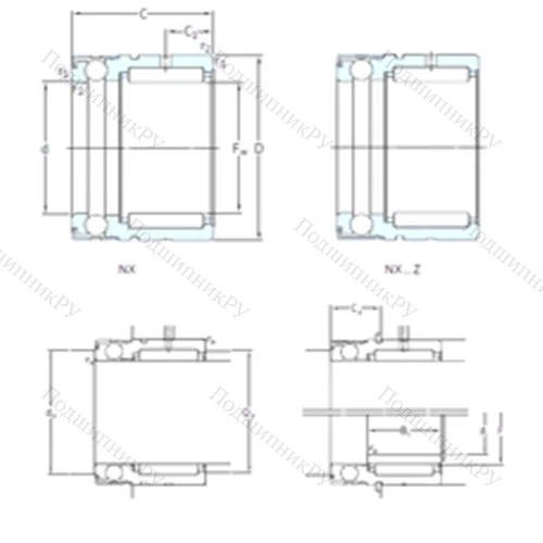 Подшипник комбинированный NX 15 от производителя  SKF
