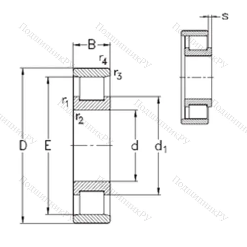 Подшипник роликовый радиальный N 213-E-M 6