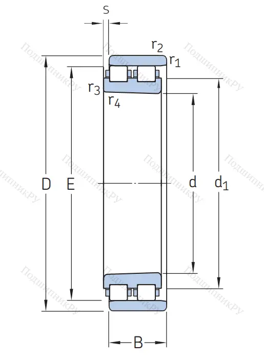 Роликовый цилиндрический подшипник NN 3009 KTN/SP от производителя  SKF