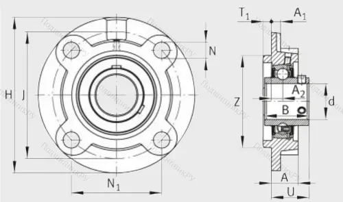 Подшипниковый узел UCFC 210 J 7 в Хабаровске