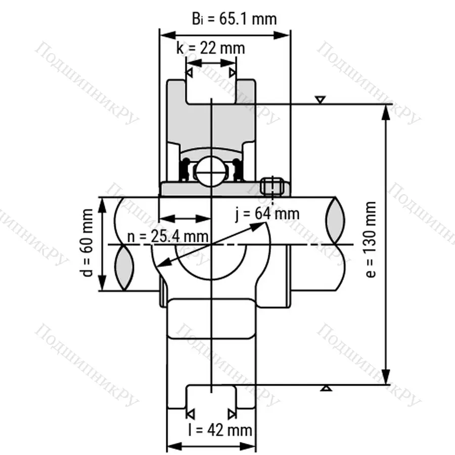 Подшипниковый узел UCT 316 - Вал: 80 мм