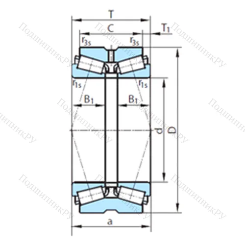 Подшипник роликовый радиально-упорный PSL 612-332