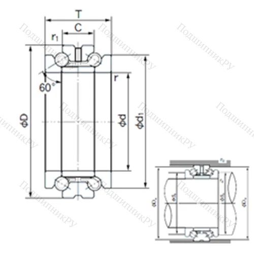Подшипник шариковый упорно-радиальный 85TAD 20