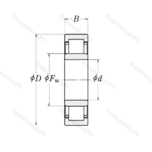 Подшипник роликовый радиальный MMRJ 4.1/4
