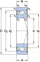 Подшипник S 71922 CB/P 4A в Хабаровске