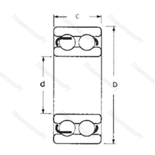 Подшипник шариковый радиальный 4310ZZ