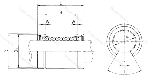 Подшипник LME 20 OP (CX) (KB 2045 OP) в Хабаровске