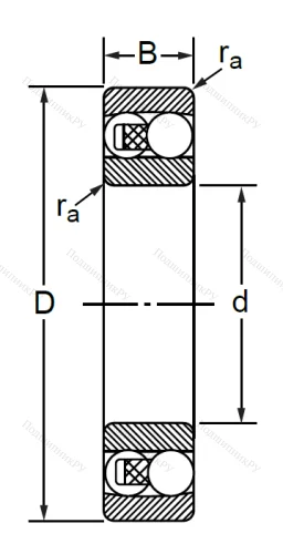 Двухрядный шариковый подшипник 1208 в Хабаровске