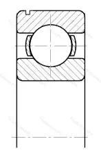 Подшипник  50308 (6308N) размер 40x90x23 от производителя  ГПЗ-1