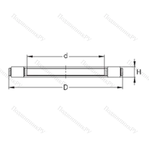 Подшипник роликовый упорный K 81116-TVPB