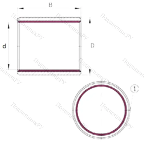 Подшипник скольжения EGB 120100-E 40