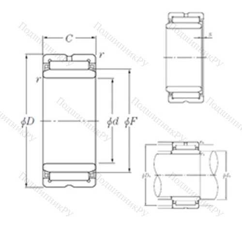 Подшипник игольчатый радиальный NK 80/25R+IR 70?80?25