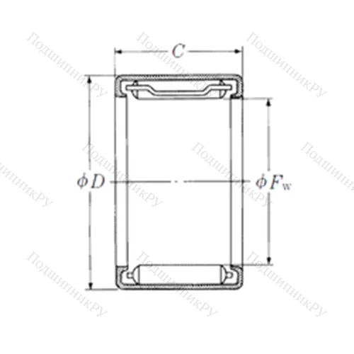 Подшипник игольчатый радиальный DB 503303A