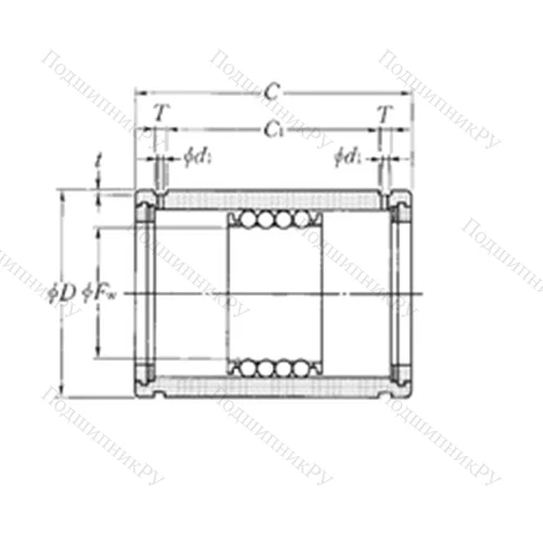 Подшипник шариковый линейный KD 456580
