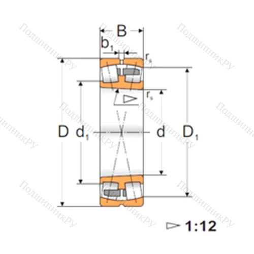Подшипник роликовый радиальный самоцентрирующийся 22313K от производителя  FBJ