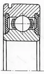 Подшипник 6014 2RSN размер 70x110x20 от производителя  SKF