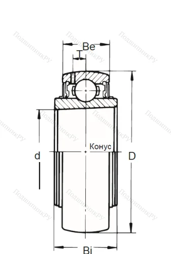 Корпусный подшипник UK 207 в Хабаровске