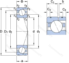 Подшипник 7028 CD/HCP 4AL в Хабаровске