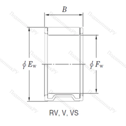 Подшипник игольчатый радиальный RV 405620-4