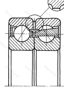 Подшипник  3286848 размер 240x300x45 от производителя  ГПЗ-1