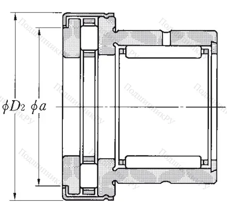 Комбинированный подшипник NKXR 25 T 2Z от производителя  NTN
