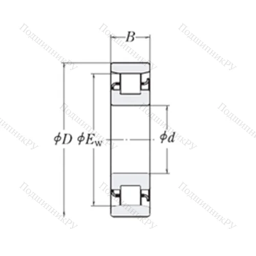 Подшипник роликовый радиальный LRJ 1.1/8