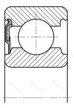 Подшипник  6016-RS (160116) размер 80x125x22 от производителя  SKF