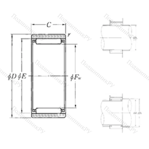 Подшипник игольчатый радиальный RNAO-50?65?20