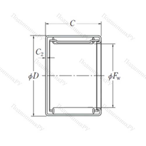 Подшипник игольчатый радиальный MFJ-1412