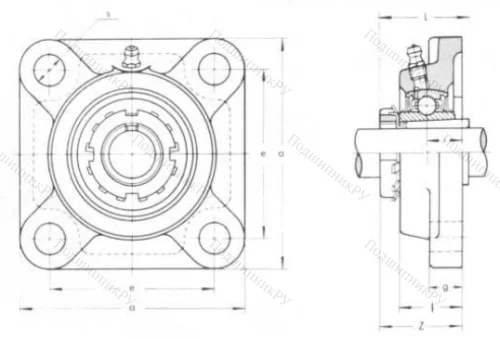 Подшипниковый узел UKF 209 в Хабаровске