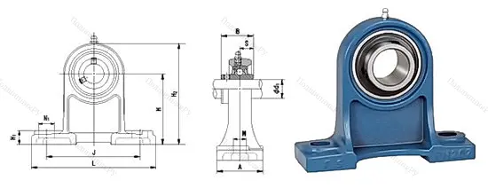 Подшипниковый узел UCPH 212