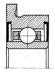 Подшипник  880029 размер 9x26x8 от производителя  ГПЗ-4 Подшипник  880029 размер 9x26x8 от производителя  ГПЗ-4