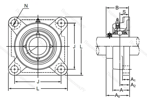 Подшипниковый узел MUCFPL 205 SB в Хабаровске