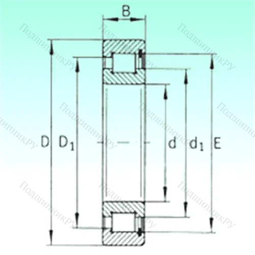 Подшипник роликовый радиальный SL 183012 от производителя  NBS
