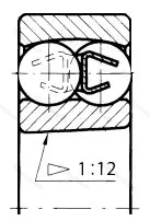 Подшипник  111222 (1222K) размер 110x200x38 от производителя  ГПЗ-1 Подшипник  111222 (1222K) размер 110x200x38 от производителя  ГПЗ-1