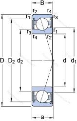 Подшипник S 71922 CE/HCP 4A в Хабаровске