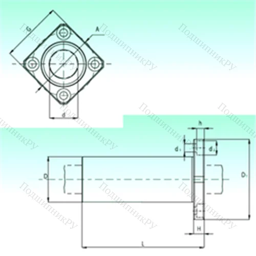 Подшипник шариковый линейный KBKL 40 от производителя  NBS Подшипник шариковый линейный KBKL 40 от производителя  NBS