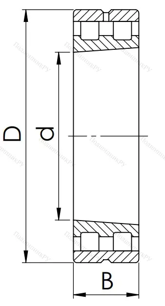 Двухрядный роликовый подшипник 3182112 Л (NN 3012 MK) в Хабаровске