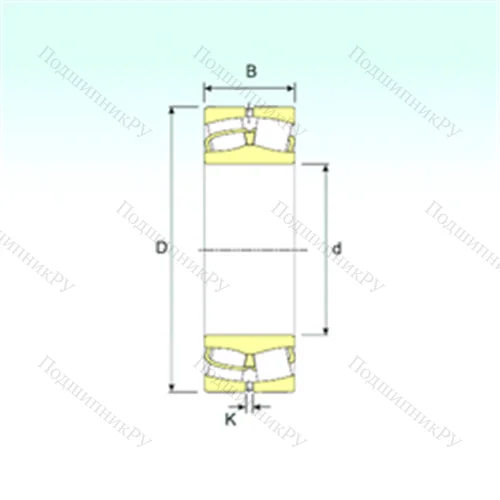 Подшипник роликовый радиальный самоцентрирующийся 22315 VA от производителя  ISB