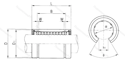 Подшипник LM 30 UU OP в Хабаровске