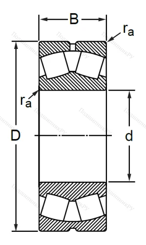 Сферический роликовый подшипник 30-3622 АМН (22322 CAW 33C 3) в Хабаровске