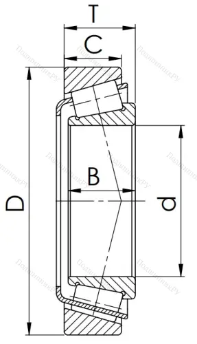 Конический роликовый подшипник 7312 (30312) в Хабаровске