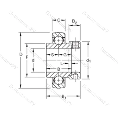 Подшипник шариковый радиальный SMN 211KB