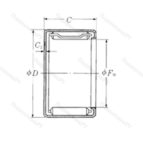Подшипник игольчатый радиальный MFJL-1012L