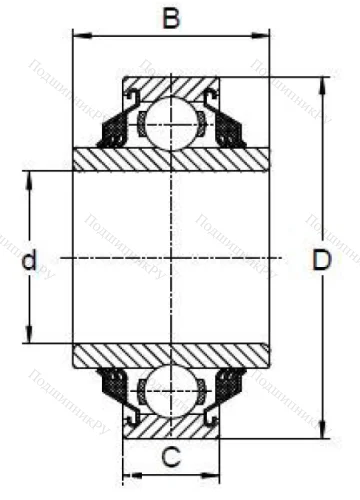 Радиальный шариковый подшипник W 208 PPB 12 в Хабаровске