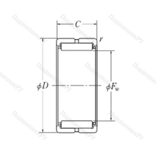 Подшипник игольчатый радиальный RNA 5926