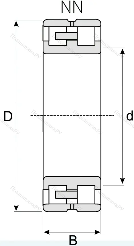 Роликовый цилиндрический подшипник NN 3020 KTN 9/SP от производителя  SKF