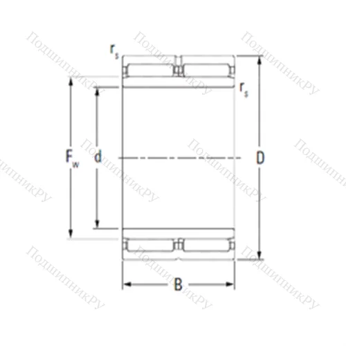 Подшипник игольчатый радиальный